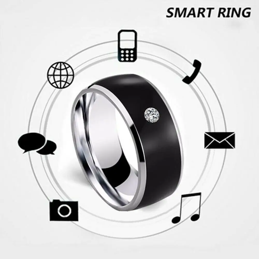 NEW Android Phone Equipment Multifunctional Smart Wearable Connect NFC Finger Ring Intelligent