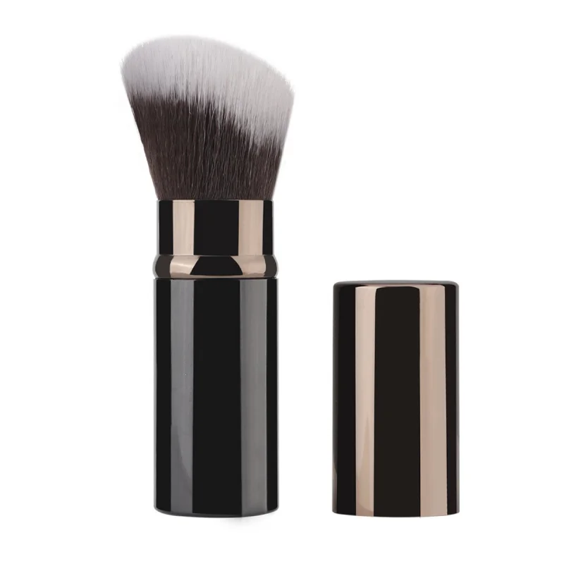 Portable Retractable Face Powder Contour Brush Compact Travel Multifunctional Beauty Tools